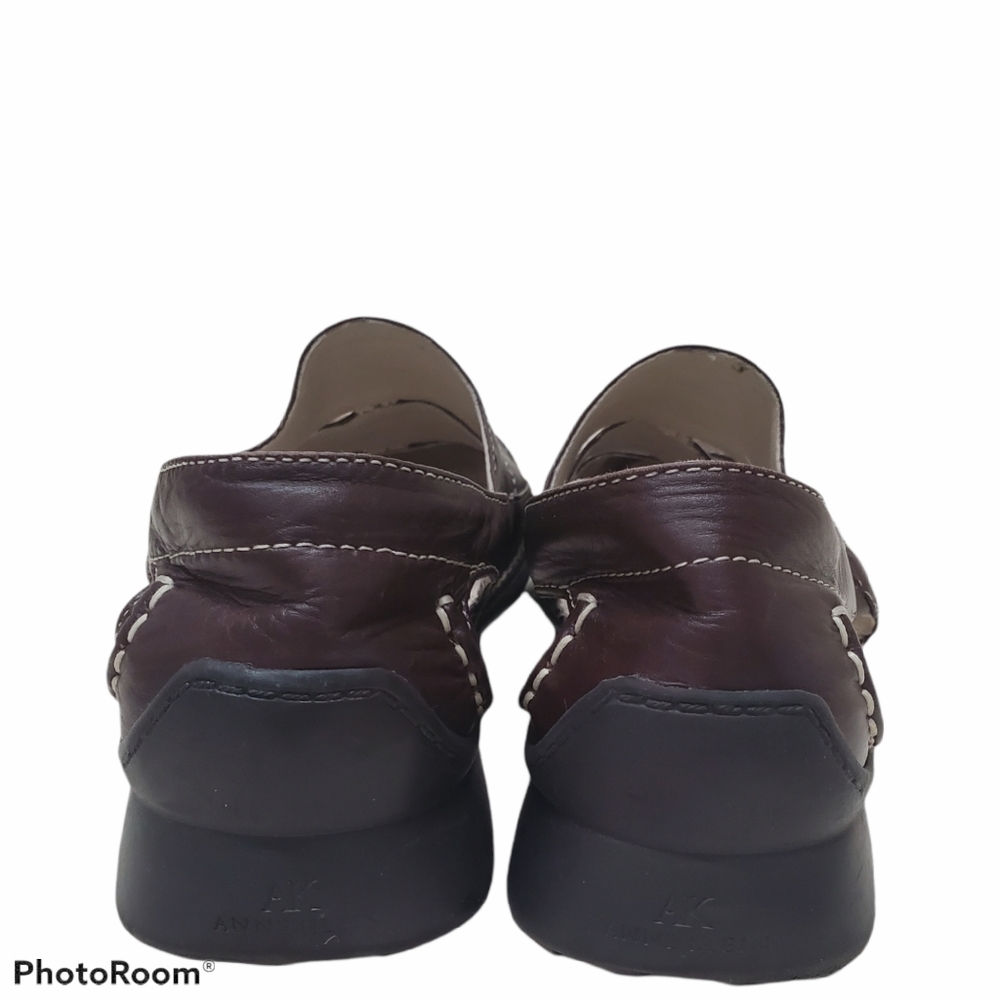 Anne Klein KKMarlo Size 8M Brown Leather Slip On - Picture 11 of 11